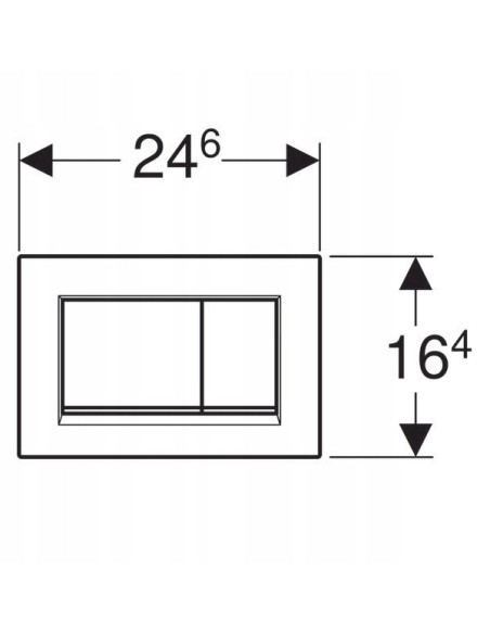 Przycisk spłukujący do WC Geberit Sigma czarny 115.883.DW.1