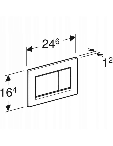Przycisk spłukujący do WC Geberit Sigma czarny 115.883.DW.1