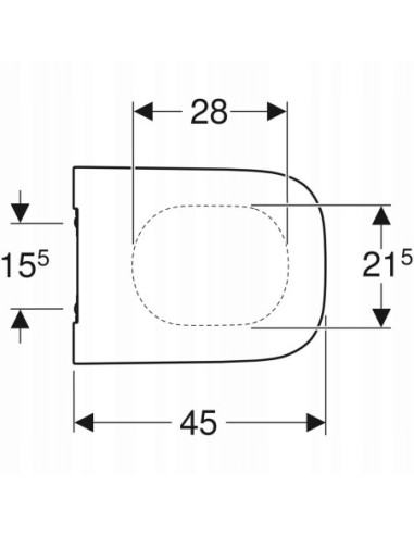 Deska sedesowa Geberit Smyle Square biały duroplast 500.688.01.1