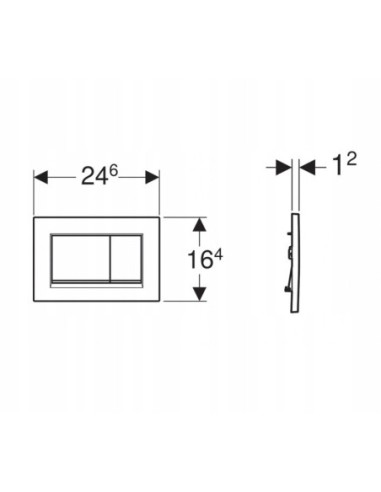 Przycisk spłukujący do WC Geberit Sigma30 czarny 115.883.14.1