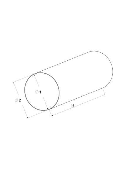 Kanał okrągły Awenta 100 mm KO100-10