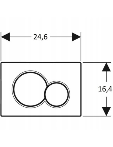 Przycisk spłukujący do WC Geberit Sigma01 srebrny/chrom mat 115.770.JQ.5