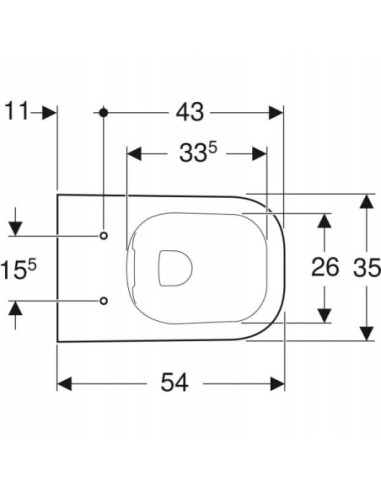 Miska podwieszana WC Geberit Smyle Square 500.208.01.1