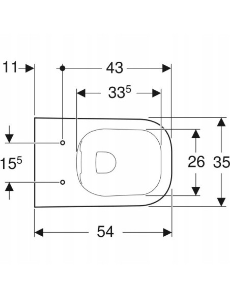Miska podwieszana WC Geberit Smyle Square 500.208.01.1