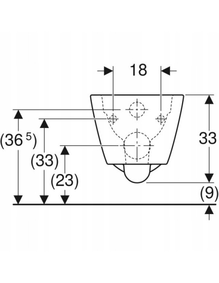 Miska podwieszana WC Geberit Smyle Square 500.208.01.1