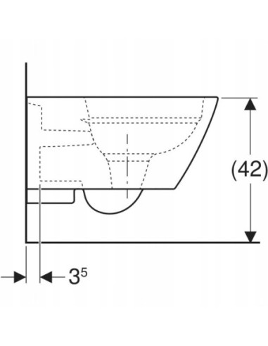 Miska podwieszana WC Geberit Smyle Square 500.208.01.1