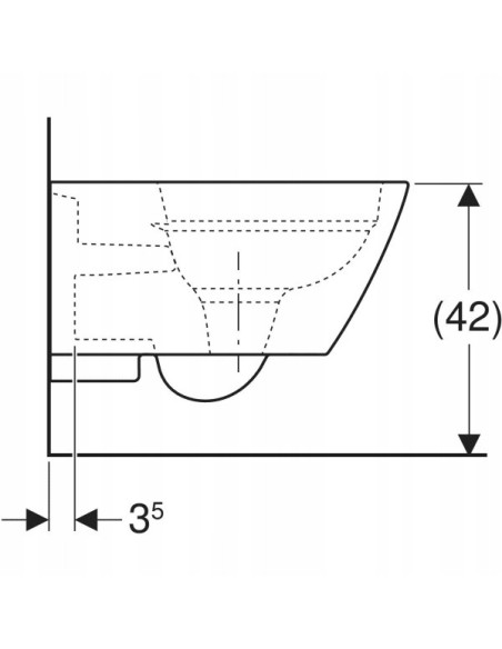 Miska podwieszana WC Geberit Smyle Square 500.208.01.1