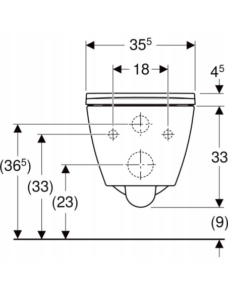Miska podwieszana WC Geberit Smyle Square 500.683.00.2