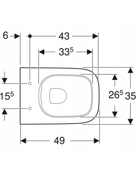 Miska podwieszana WC Geberit Smyle Square 500.379.01.1
