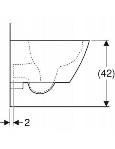 Miska podwieszana WC Geberit Smyle Square 500.379.01.1