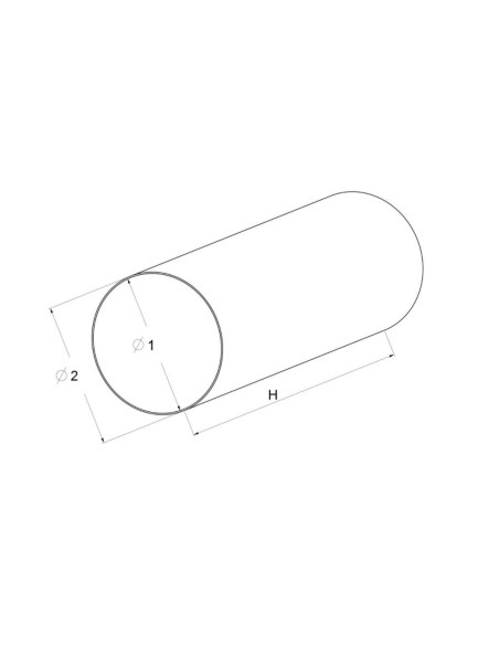 Kanał okrągły Awenta 125 mm KO125-10