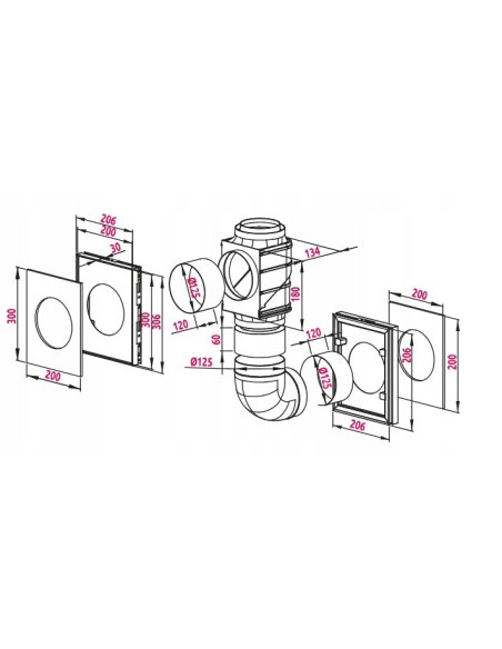 Kanał okrągły Awenta 125 mm KO125-10
