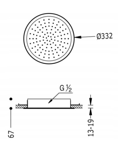 Zestaw prysznicowy podtynkowy Tres 134715