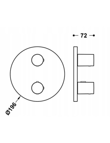 Bateria prysznicowa TRES Therm-Box srebrny 20425001