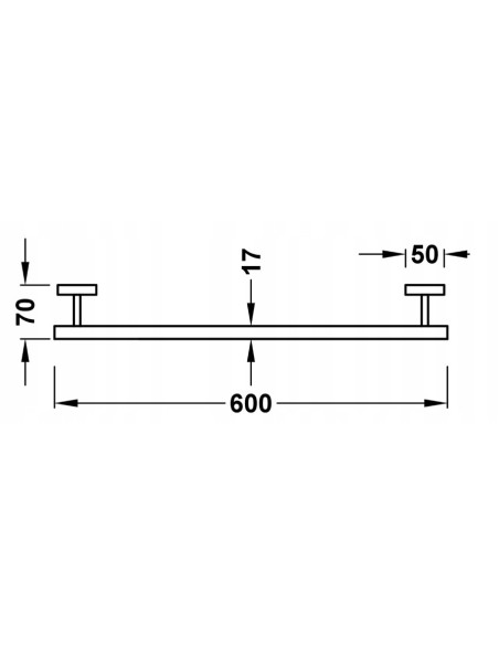 TRES Accesorios Banyo Haczyk na ręcznik 10723603