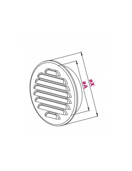 Awenta Kratka wentylacyjna M Fi125 M11N