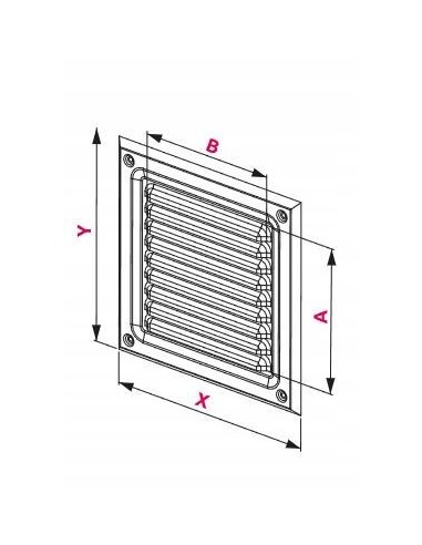 Awenta Kratka wentylacyjna 165X240 MTA4N