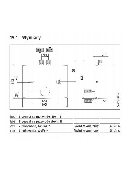 STIEBEL PODGRZEWACZ WODY EIL 3 PLUS 200138