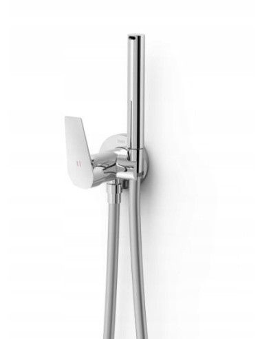 Bateria bidetowa podtynkowa Tres Canigó-Tres Plus srebrny 21712301