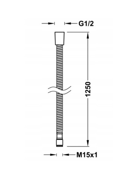 TRES WZOMCNIONY WĄŻ METALOWY srebrny 9134867