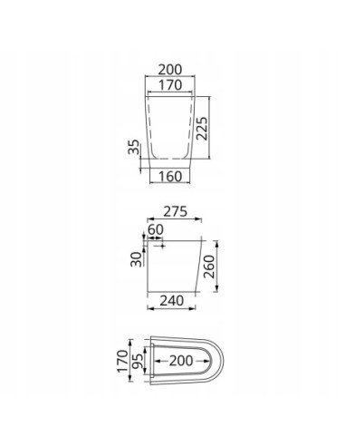 CeraStyle Happy półpostument do umywalki biały w dziecięce 016800-61