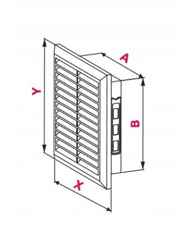 Awenta Kratka wentylacyjna Classic 14x21 T26