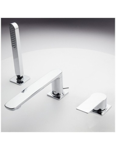 Bateria wannowo-prysznicowa jednouchwytowa Tres Loft srebrny 20016203