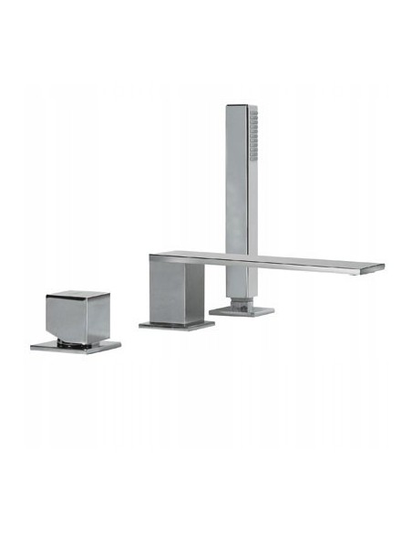 Bateria wannowa nawannowa TRES Cuadro srebrny 00616104