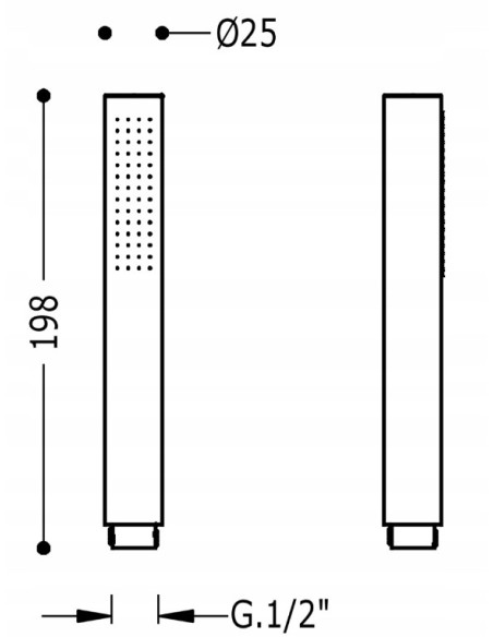 TRES Barras Ducha złoty 03411601OR