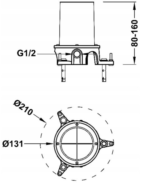 ELEMENT MONTAŻOWY DO BATERII PODŁOGOWYCH TRES STUDY EXCLUSIVE 26285350