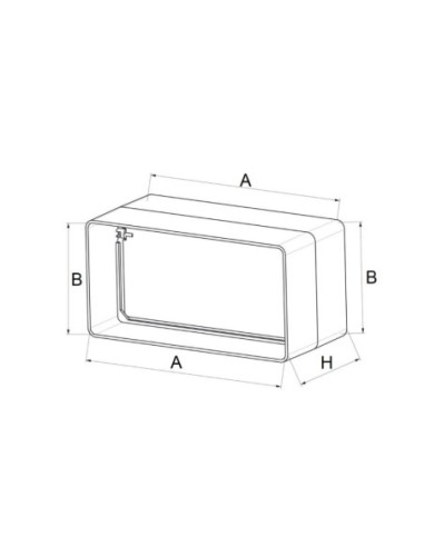 Łącznik Awenta 150 x 75 mm KP75-22