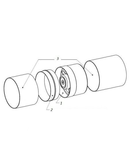 Wentylator kanałowy Awenta WKA100T 100 mm timer