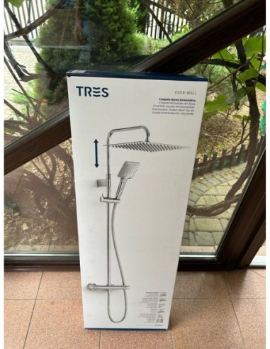 Zestaw prysznicowy natynkowy Tres OVER-WALL 19038702