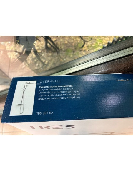 Zestaw prysznicowy natynkowy Tres OVER-WALL 19038702