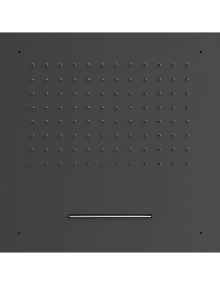 TRES Barras Ducha Y Natrysk Sufitowy 500 mm Czarny Mat 29995501NM