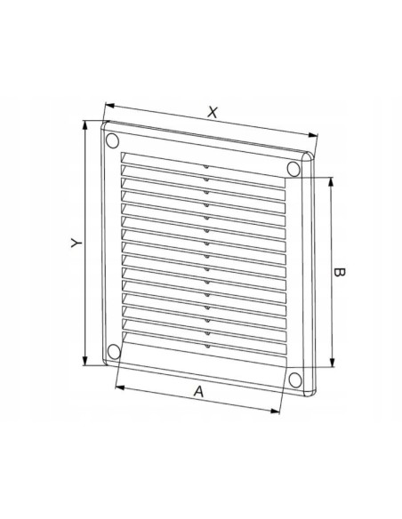 Kratka wentylacyjna Wentylacyjne Awenta biały TRU6