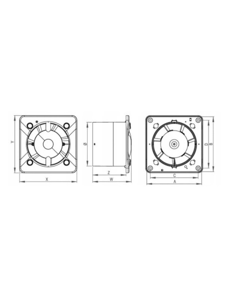 Wentylator łazienkowy Awenta KWS100 100 mm