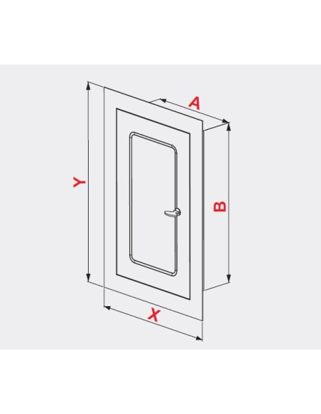Awenta DMW81 Drzwiczki metalowe 14x14