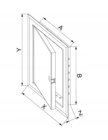 Awenta DMW81 Drzwiczki metalowe 14x14