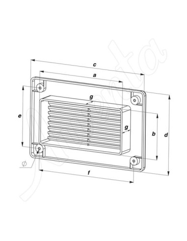 Kratka wentylacyjna Wentylacyjne Awenta brązowy KP75-30Br