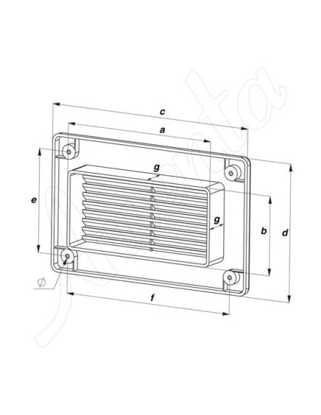 Kratka wentylacyjna Wentylacyjne Awenta brązowy KP75-30Br