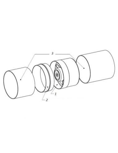 Wentylator kanałowy Awenta WKA100 100 mm