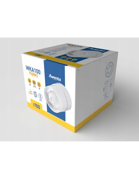 Wentylator kanałowy Awenta WKA100 100 mm