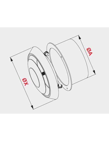Anemostat wentylacyjny Awenta fi 100 mm biały AN1