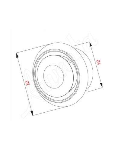 Anemostat wentylacyjny Awenta fi 100 mm biały AN1