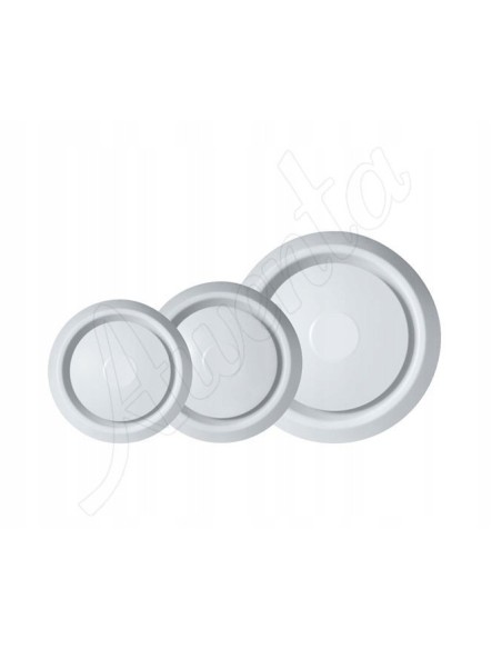 Anemostat wentylacyjny Awenta fi 100 mm biały AN1