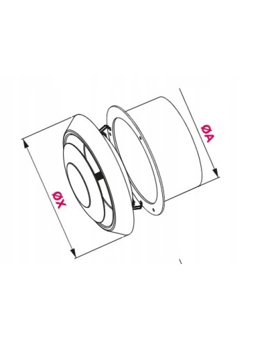 Anemostat wentylacyjny Awenta fi 100 mm biały AN1