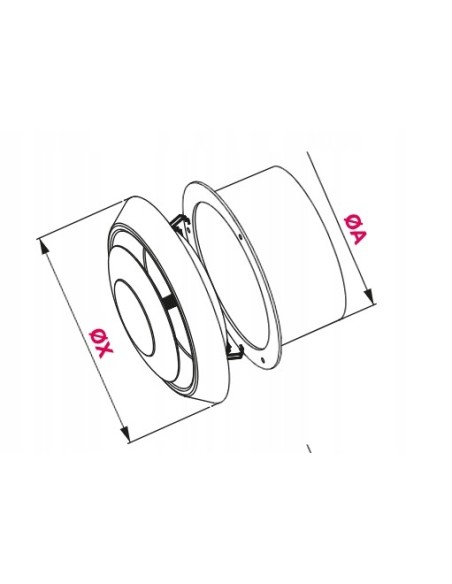 Anemostat wentylacyjny Awenta fi 100 mm biały AN1