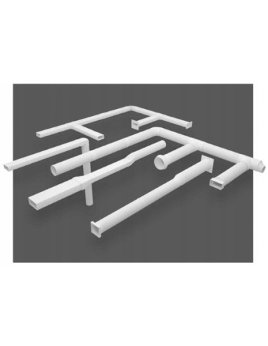 Kratka wentylacyjna Czerpnie/wyrzutnie Awenta biały KO125-30