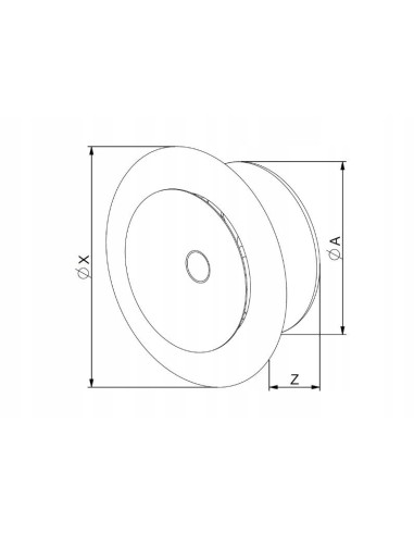 Anemostat nawiewny Awenta biały 125 mm AMN125